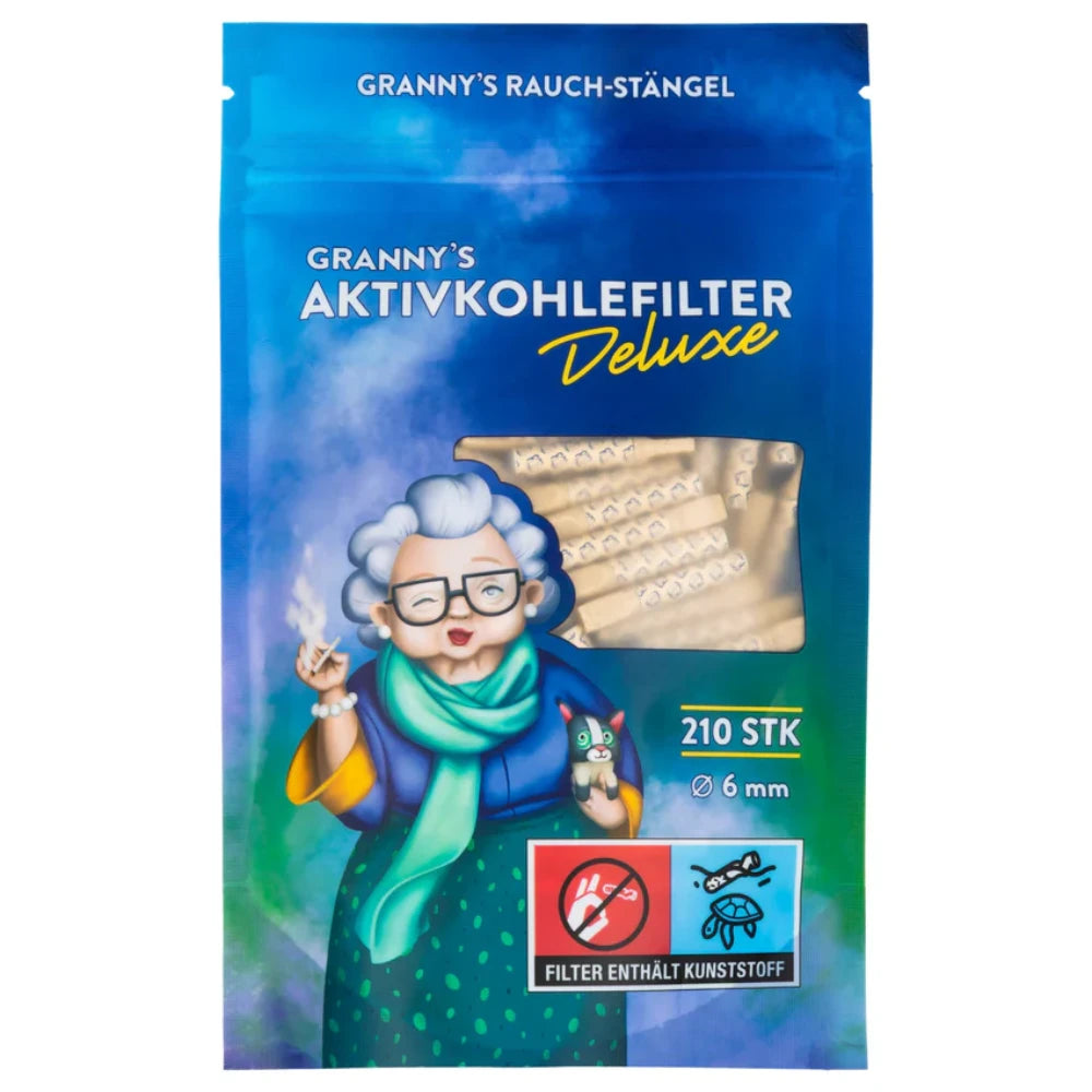 GRANNYS Weed Deluxe Aktivkohlefilter 6mm (210 Stück) Grannys Weed
